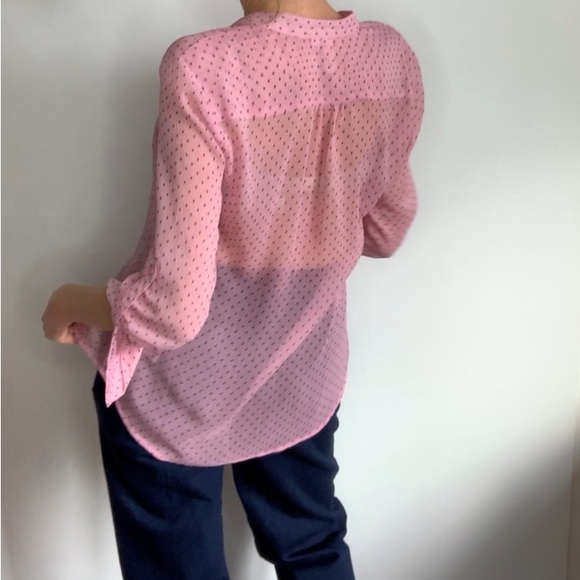 Beautiful Pink Blouse🌸tiny burgundy Diamonds throughout🌸 New from Nordstrom!🌸 - Picture 6 of 12